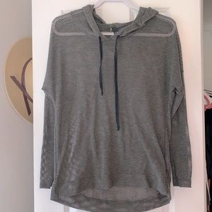 Grey activewear hoodie